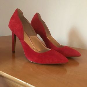 Jessica Simpson Red Suede Heels